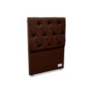 Painel de Cama Box Estofada Murat Facto Brown Solteiro - Courano Marrom - Ortobom
