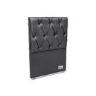 Painel de Cama Box Estofada Murat Facto Gray Solteiro - Courano Cinza - Ortobom