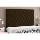Painel de Cama Box Estofada Queen Camponesa Veludo Cacau - Simbal Painel de Cama Box Estofada Queen Camponesa Veludo Cacau - Simbal