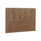 Painel de Cama Box Estofada Queen Clean Plus Suede Bege - Simbal