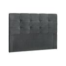 Painel de Cama Box Estofada Queen Clean Plus Suede Cinza - Simbal