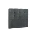 Painel de Cama Box Estofada Solteiro Clean Plus Suede Cinza - Simbal