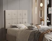 Painel de Cama Solteiro 0,90 Ferrari cor Bege Painel de Cama Solteiro 0,90 Ferrari cor Bege