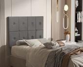 Painel de Cama Solteiro 0,90 Ferrari cor Cinza Painel de Cama Solteiro 0,90 Ferrari cor Cinza