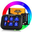 Painel de comutação Auxbeam RA60 com regulação automática de 6 Gang RGB 12-24V