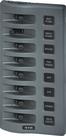 Painel de comutação Blue Sea Systems WeatherDeck 4309 12V DC 8-Pos