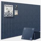 Painel de Cortiça XyraSound 91 x 122 cm Azul com 12 Placas de Parede Painel de Cortiça XyraSound 91 x 122 cm Azul com 12 Placas de Parede