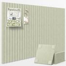 Painel de Cortiça XyraSound Kit com 20 Peças 30x30 cm Cor Sálvia para Parede