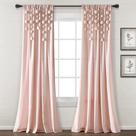 Painel de cortina de janela Lush Decor Boho Pom Pom Tassel Linen