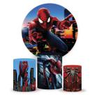 Painel de Festa Homem Aranha, Painel Redondo, Painel Redondo, Painel 1,5