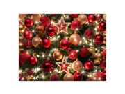 Painel de Festa Horizontal 1,55 X 1,20 - Bolinhas de Natal de Vermelho e Dourado 001 Painel de Festa Horizontal 1,55 X 1,20 - Bolinhas de Natal de Vermelho e Dourado 001