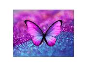 Painel de Festa Horizontal 1,55 X 1,20 - Borboleta Efeito Glitter Azul e Rosa 001