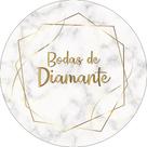 Painel De Festa Redondo 1,50x1,50 - Casamento Bodas de Diamante Dourado 004 Painel De Festa Redondo 1,50x1,50 - Casamento Bodas de Diamante Dourado 004