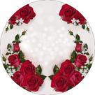 Painel De Festa Redondo 1,50x1,50 - Casamento Bodas Rosas Vermelhas 034 Painel De Festa Redondo 1,50x1,50 - Casamento Bodas Rosas Vermelhas 034