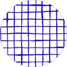 Painel De Festa Redondo 1,50x1,50 - Estampa Grid Quadriculado Azul 035