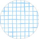 Painel De Festa Redondo 1,50x1,50 - Estampa Grid Quadriculado Azul Claro 034