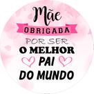 Painel De Festa Redondo 1,50x1,50 - Feliz Dia Dos Pais Mãe Melhor Pai 004