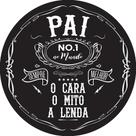 Painel De Festa Redondo 1,50x1,50 - Pai Numero Um No Mundo 092
