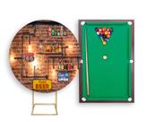 Painel De Festa Redondo 1,50x1,50 + Painel Vertical 1,50x2,20 - Boteco Bar Chique Clean 004