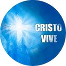 Painel De Festa Redondo 1,50x1,50 - Páscoa Cruz Cristo Vive 008