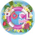 Painel De Festa Redondo 1,50x1,50 - Pool Party Piscina Boia Rosa 006 Painel De Festa Redondo 1,50x1,50 - Pool Party Piscina Boia Rosa 006