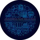 Painel De Festa Redondo 1,50x1,50 - Profissão Contabilidade Efeito Neon 010 Painel De Festa Redondo 1,50x1,50 - Profissão Contabilidade Efeito Neon 010