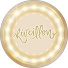 Painel De Festa Redondo 1,50x1,50 - Reveillon Bege com Dourado 018