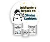 Painel De Festa Redondo 1,50x1,50 + Trio De Capas Cilindro - Flork Formatura Ciências Contabéis 018