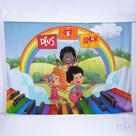 Painel de Festa Retangular 3 Palavras de 3,00x2,00m Fera Print