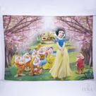 Painel de Festa Retangular Branca de Neve de 5,00x2,50m - Fera Print