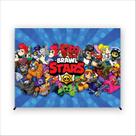 Painel de Festa Retangular Brawl Stars 4,00x3,00 Metros - Fera Print