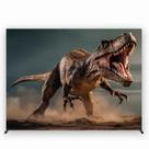 Painel de Festa Retangular Dinossauro 6,00x3,00 Metros - Fera Print