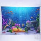 Painel de Festa Retangular Fundo do Mar de 4,00x2,80m - Fera Print