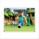 Painel de Festa Retangular Mine Blocos 4,50x2,80 Metros Fera Print