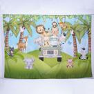 Painel de Festa Retangular Safari Diversas Medidas - Fera Print