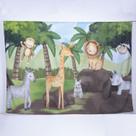 Painel de Festa Retangular Safari Diversas Medidas - Fera Print