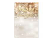 Painel De Festa Vertical 1,50 x 2,20 - Ano Novo Happy New Year Elegante 012