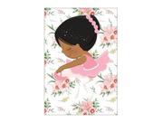 Painel De Festa Vertical 1,50 x 2,20 - Bailarina Baby Floral 034 Painel De Festa Vertical 1,50 x 2,20 - Bailarina Baby Floral 034