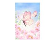Painel De Festa Vertical 1,50 x 2,20 - Borboleta com Flor Peônia Azul e Rosa 051 Painel De Festa Vertical 1,50 x 2,20 - Borboleta com Flor Peônia Azul e Rosa 051