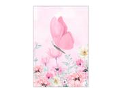 Painel De Festa Vertical 1,50 x 2,20 - Borboleta Flores Rosa 048