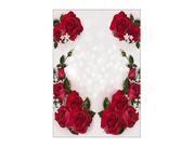 Painel De Festa Vertical 1,50 x 2,20 - Casamento Bodas de Ouro Rosas Vermelhas 002