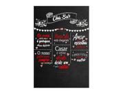 Painel De Festa Vertical 1,50 x 2,20 - Chá Bar Preto e Vermelho 014 Painel De Festa Vertical 1,50 x 2,20 - Chá Bar Preto e Vermelho 014
