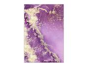 Painel De Festa Vertical 1,50 x 2,20 - Efeito Mármore Roxo com Dourado 057