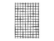 Painel De Festa Vertical 1,50 x 2,20 - Estampa Grid Quadriculado Preto 080