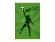 Painel De Festa Vertical 1,50 x 2,20 - Jogador Futebol Verde 023