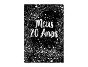 Painel De Festa Vertical 1,50 x 2,20 - Meus 20 Anos Prateado 024