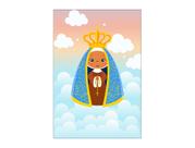 Painel De Festa Vertical 1,50 x 2,20 - Nossa Senhora Cute Céu 002 Painel De Festa Vertical 1,50 x 2,20 - Nossa Senhora Cute Céu 002