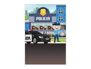 Painel De Festa Vertical 1,50 x 2,20 - Policia Cute Loiro 012