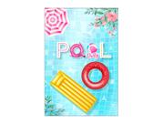 Painel De Festa Vertical 1,50 x 2,20 Pool Party Piscina e Frutas 017