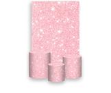 Painel De Festa Vertical 1,50 x 2,20 + Trio De Capas Cilindro - Efeito Glitter Rosa Pastel com Efeito de Brilho 063
